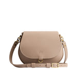 Stone Small | Petite leather Crossbody with a flap and magnetic closure