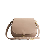 Stone*Small | Petite leather Crossbody with a flap and magnetic closure