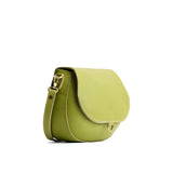Wasabi Small | Petite leather Crossbody with a flap and magnetic closure