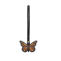 Black | Embroidered butterfly tassel accessory