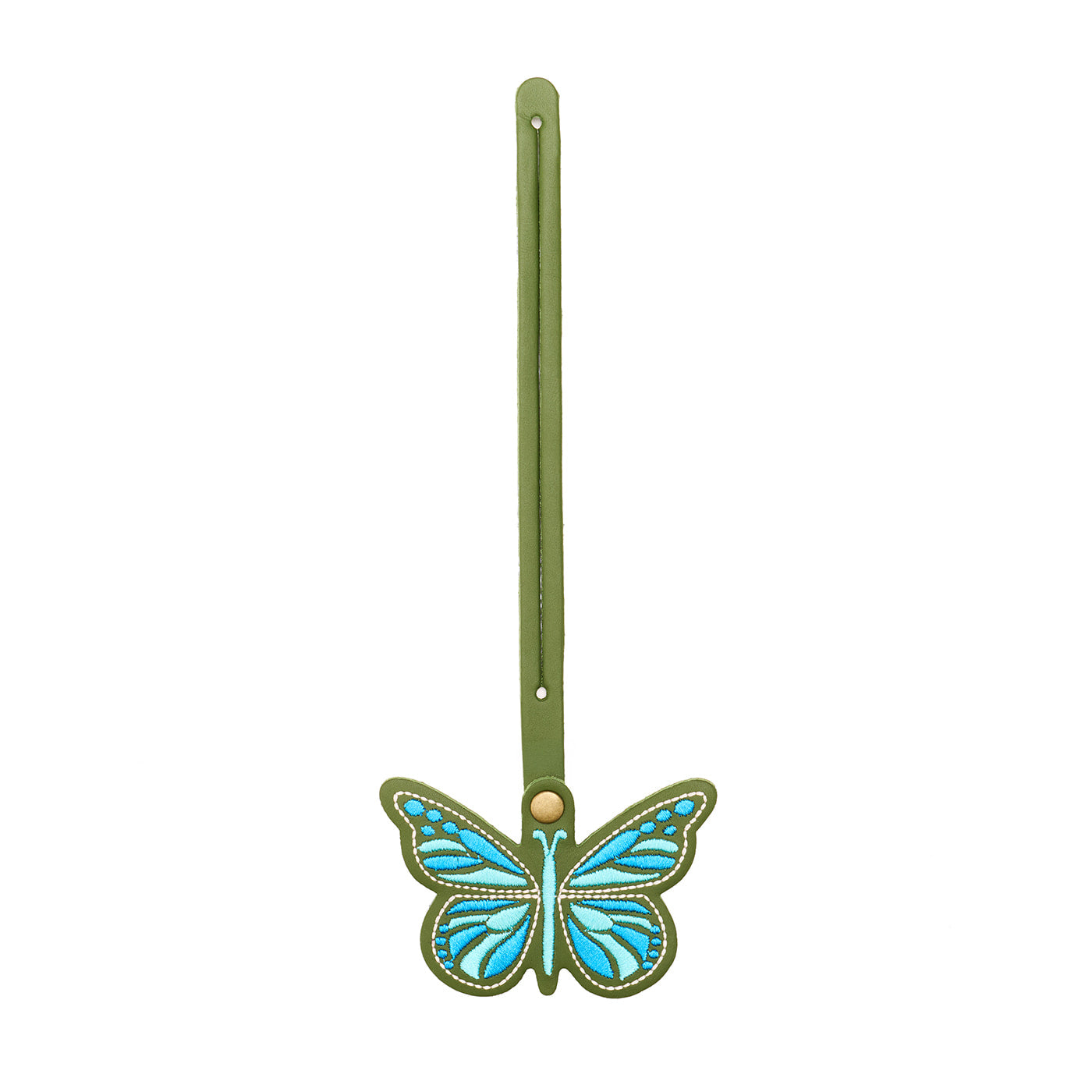 Cactus | Embroidered butterfly tassel accessory on a bag