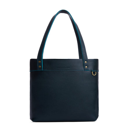 Boreal*Medium*Classic | Leather tote bag with riveted straps and exterior key loop