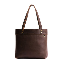 Coldbrew | Leather tote bag with riveted straps and exterior key loop