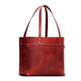 Phoenix Large Classic | Leather tote bag with riveted straps and exterior key loop