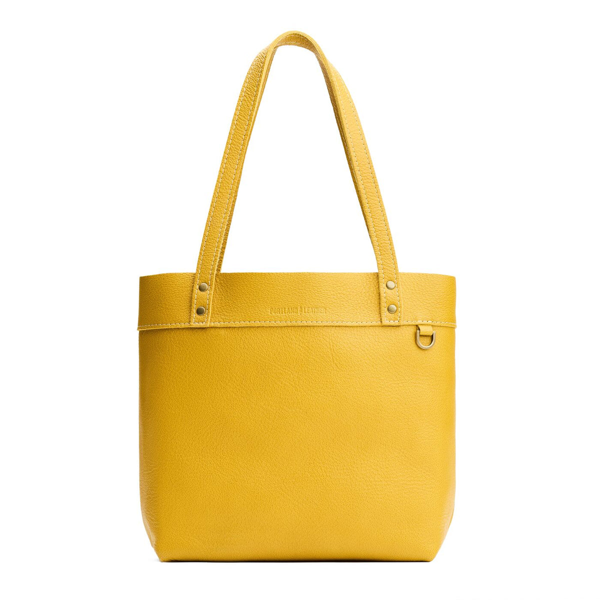 Pomello*Medium*Classic | Leather tote bag with riveted straps and exterior key loop
