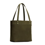 Verdant Medium Classic | Leather tote bag with riveted straps and exterior key loop