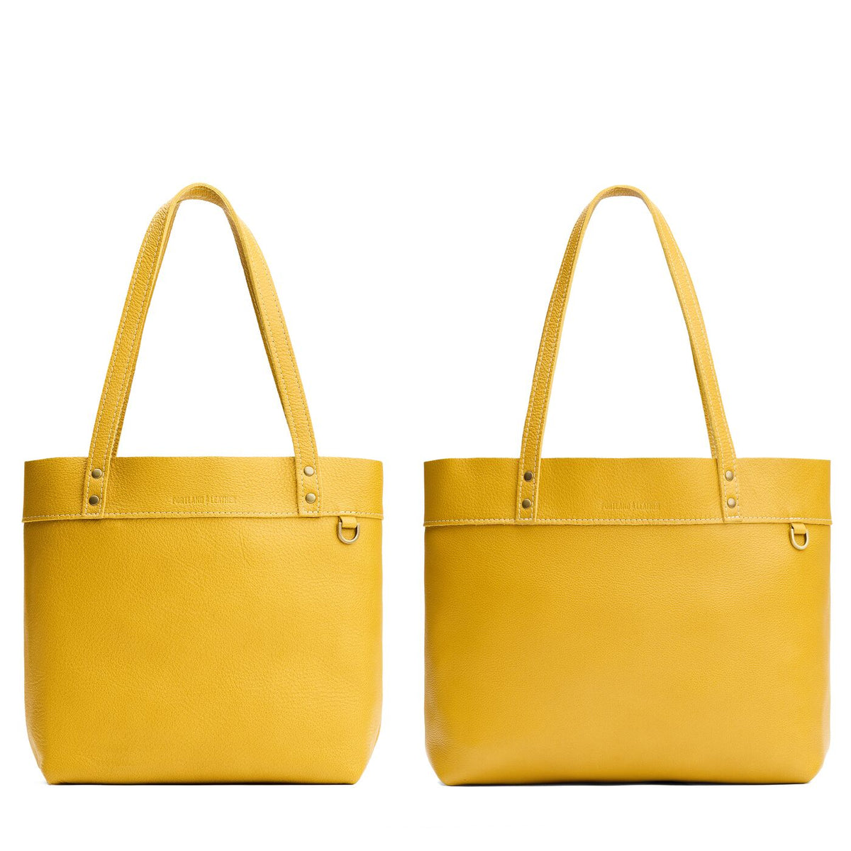Pomello | Side by side comparison of both sizes of the Montana Tote