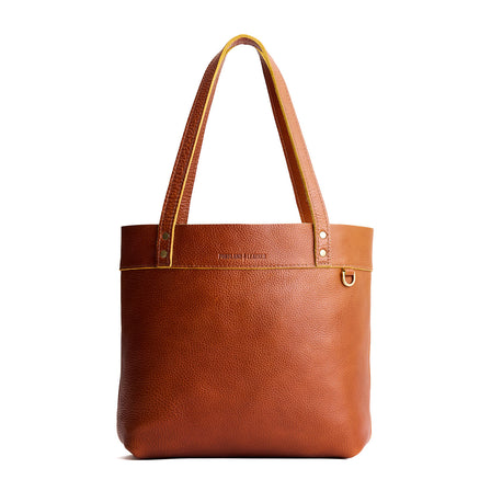 Sienna | Leather tote bag with riveted straps and exterior key loop