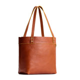 Sienna | Leather tote bag with riveted straps and exterior key loop