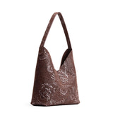 Sepia Large | Mid-size shoulder bag with magnetic snap closure