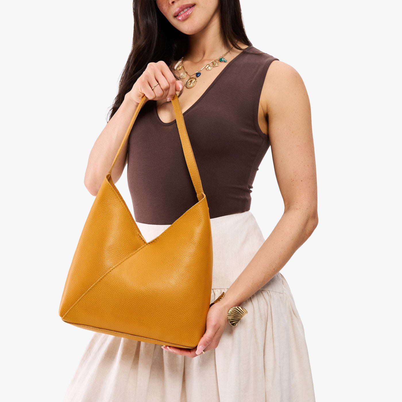 Sunshine*Large | Shoulder bag with magnetic snap closure