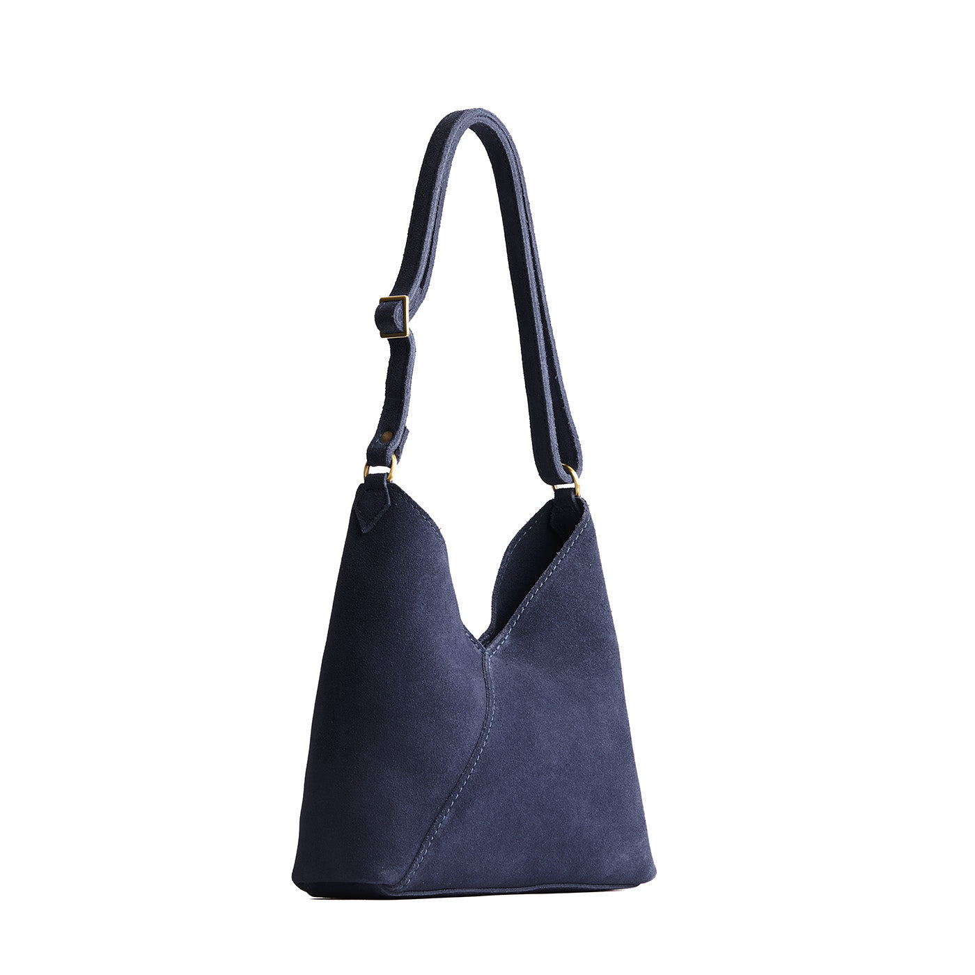 petite shoulder bag with adjustable strap and magnetic snap closure
