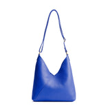 Astro Blue Small | Petite shoulder bag with adjustable strap and magnetic snap closure