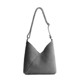 Smoke Grey Small | Petite shoulder bag with adjustable strap and magnetic snap closure