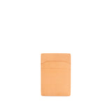 Naturale | Leather card holder with two slots on each side