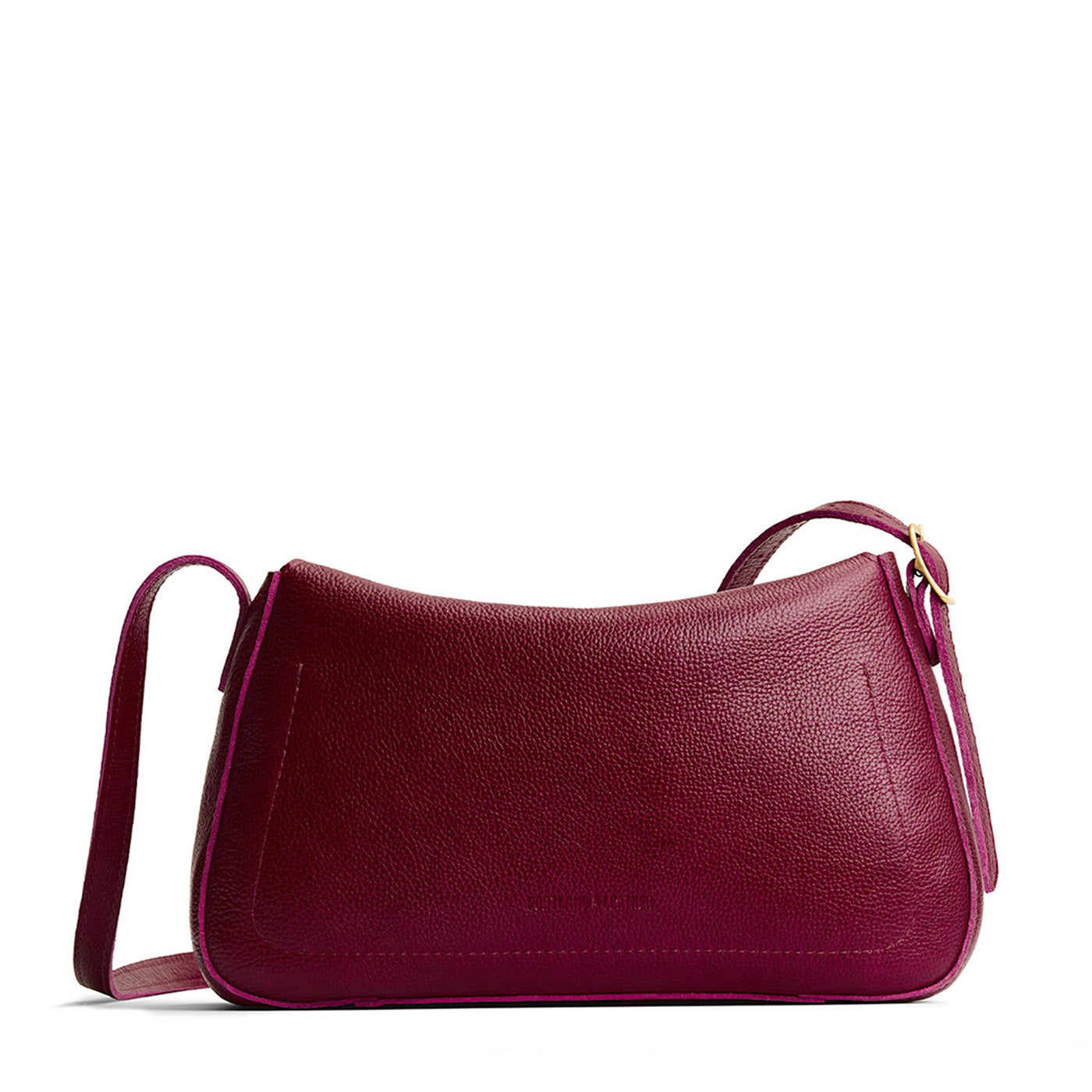 Orchid*Medium | Leather Crossbody with a flap and magnetic closure