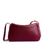 Orchid Medium | Leather Crossbody with a flap and magnetic closure
