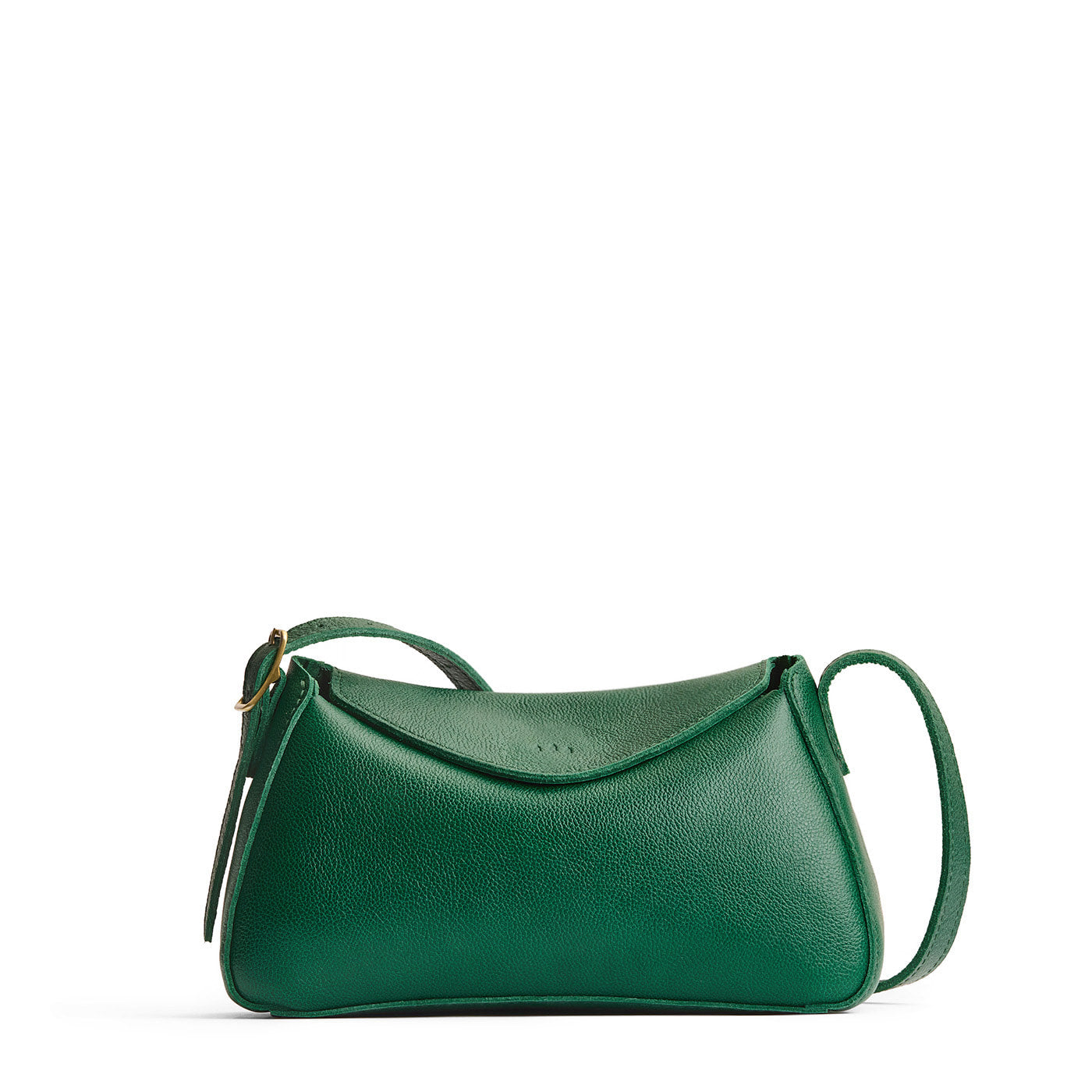 Bacalar*Small | Leather Crossbody with a flap and magnetic closure