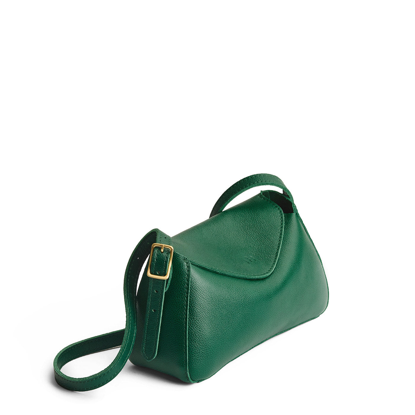 Bacalar*Small | Leather Crossbody with a flap and magnetic closure