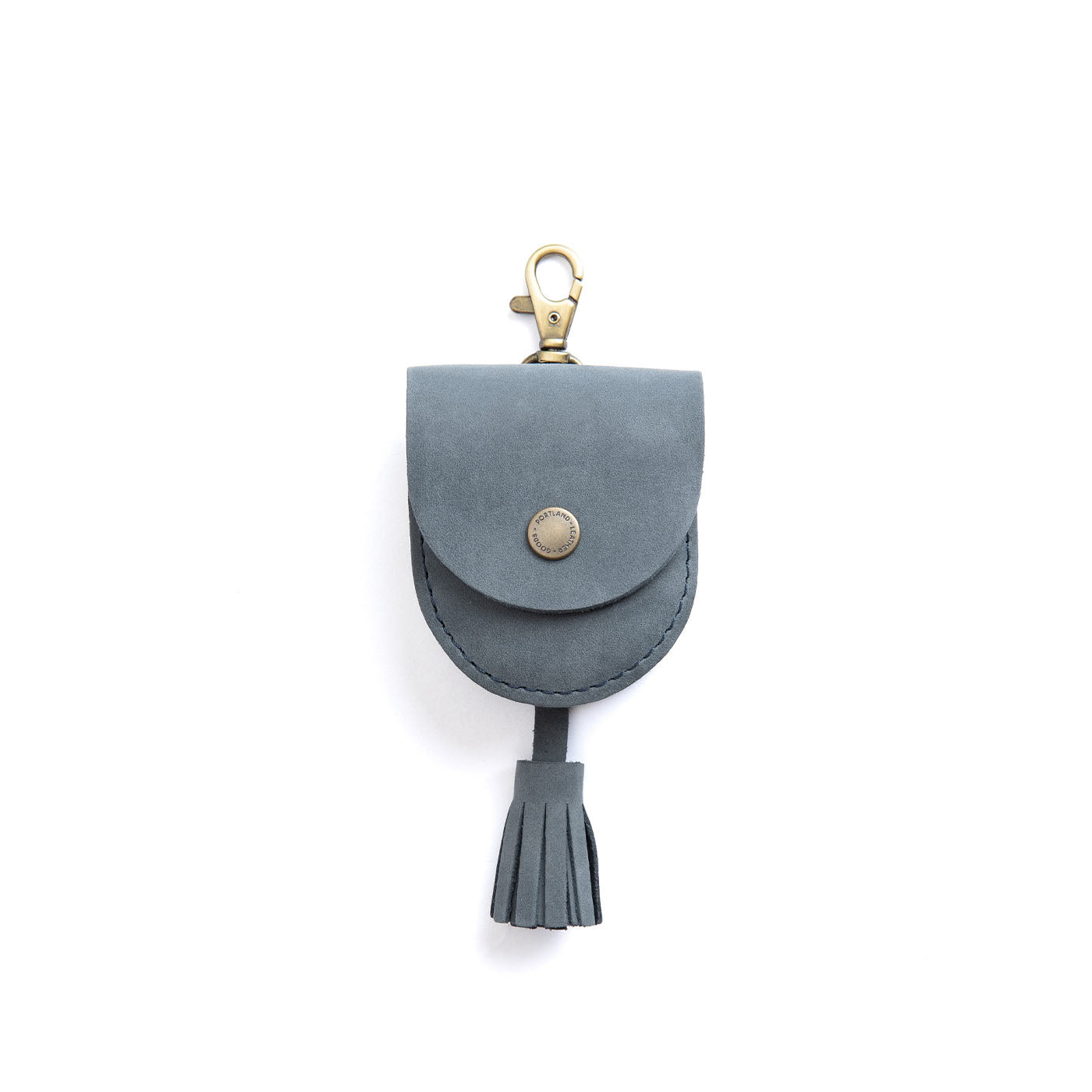 Storm | U shaped pouch with snap closure, lobster clasp and fringed tassel
