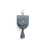 Storm | U shaped pouch with snap closure, lobster clasp and fringed tassel