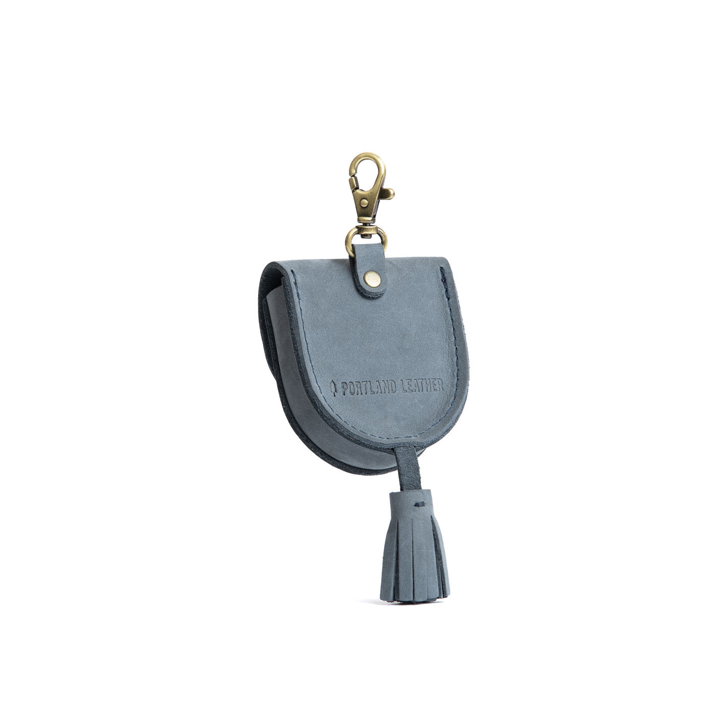 Storm | U shaped pouch with snap closure, lobster clasp and fringed tassel