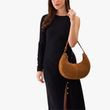 Jackson Classic | Crescent shaped shoulder bag with zipper closure and adjustable strap