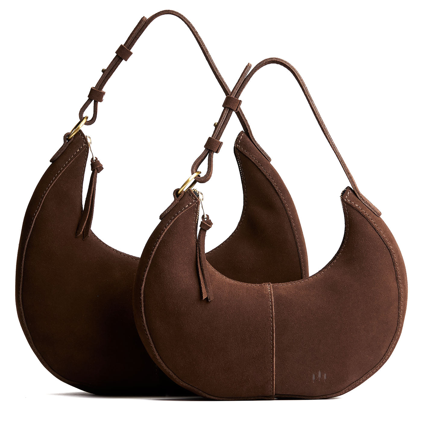 Stagecoach | Crescent shaped shoulder bag with zipper closure and adjustable strap