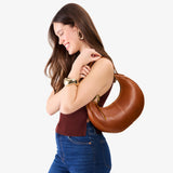 Honey Classic | Crescent shaped shoulder bag with zipper closure and adjustable strap