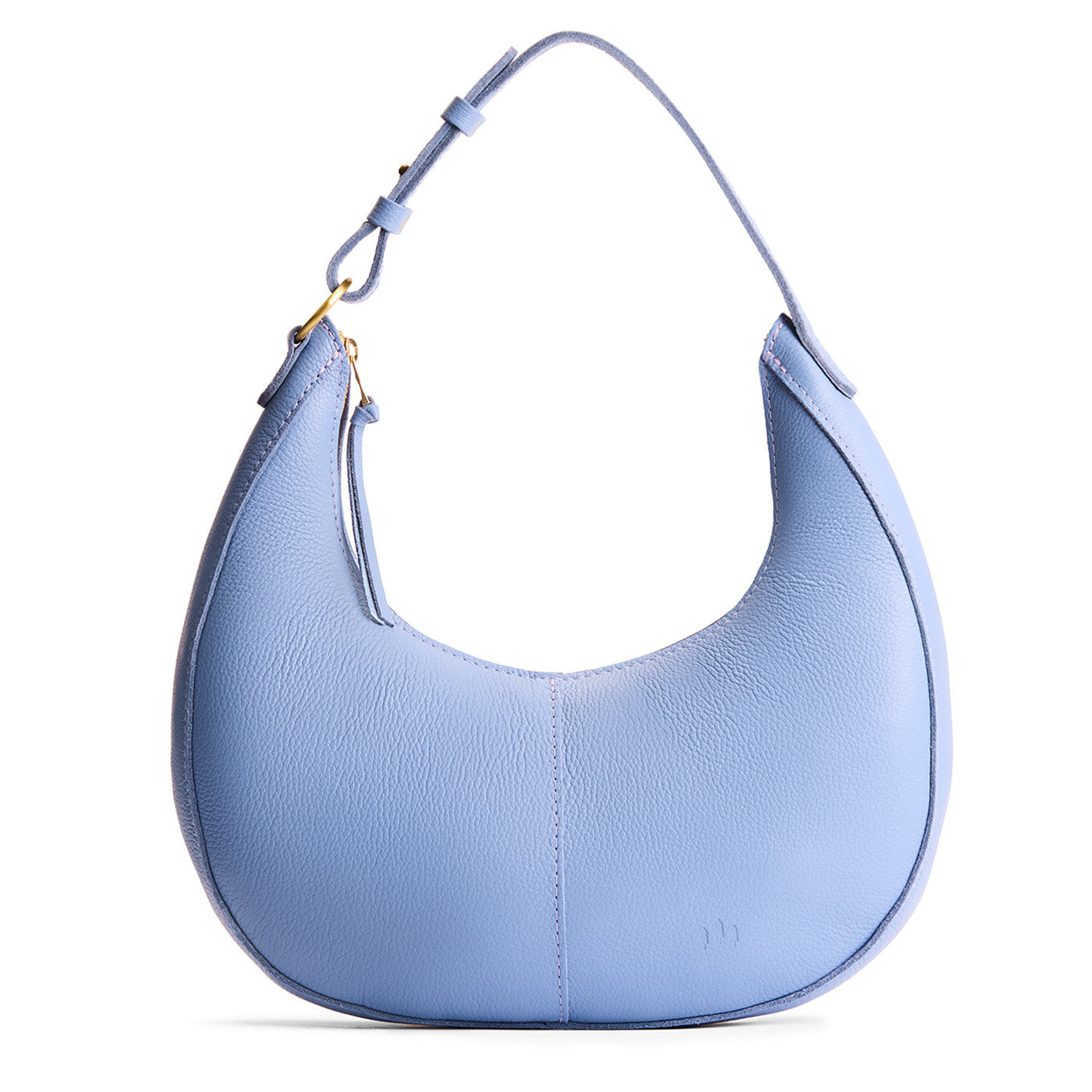 Aster*Large  | Large crescent shaped shoulder bag with zipper closure and adjustable strap
