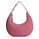 Foxglove Large | Large crescent shaped shoulder bag with zipper closure and adjustable strap