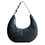 Peppercorn Large | Crescent shaped shoulder bag with zipper closure and adjustable strap