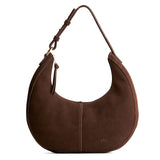 Stagecoach Large | Crescent shaped shoulder bag with zipper closure and adjustable strap