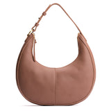 Sunkissed Large | Crescent shaped shoulder bag with zipper closure and adjustable strap