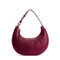 Orchid*Classic | Crescent shaped shoulder bag with zipper closure and adjustable strap