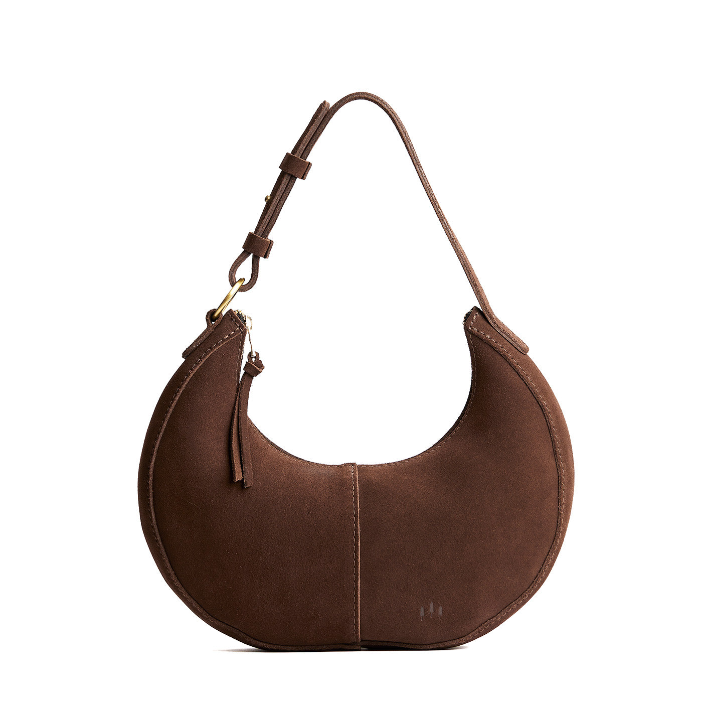 Stagecoach*Classic | Crescent shaped shoulder bag with zipper closure and adjustable strap