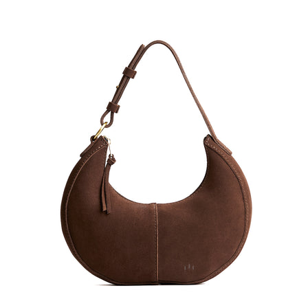 Stagecoach*Large | Crescent shaped shoulder bag with zipper closure and adjustable strap