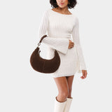 Stagecoach Classic | Crescent shaped shoulder bag with zipper closure and adjustable strap