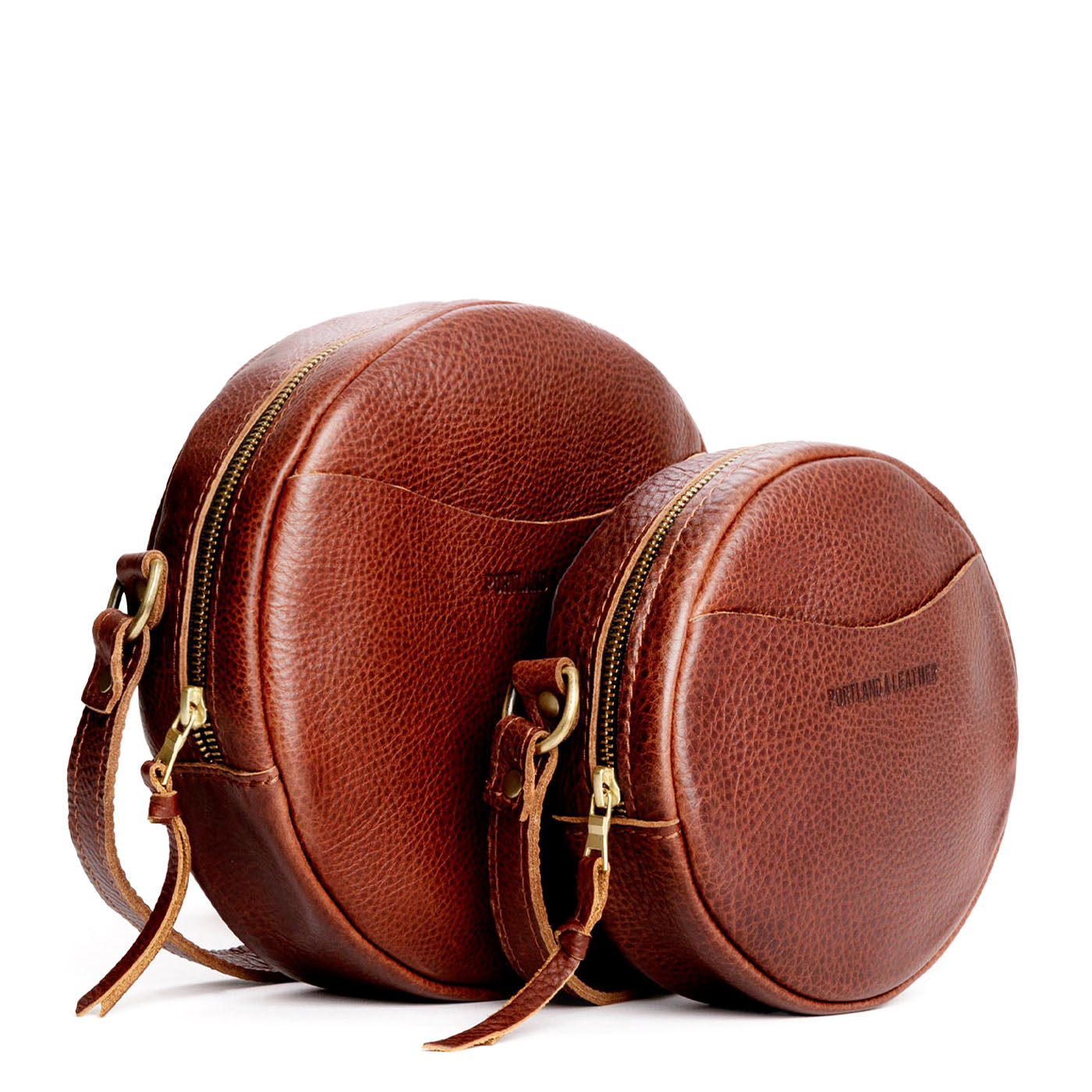 'Almost Perfect' Circle Crossbody, Nutmeg / Large