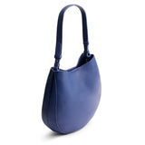 Molino Blue Large | Rounded shoulder bag with adjustable strap on a white background