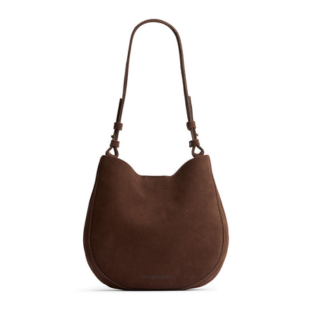 Stagecoach*Large | Rounded shoulder bag with adjustable strap on a white background