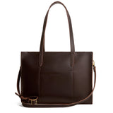 Grizzly Oversized East/West | Structured wide tote bag with overlapping panels and crossbody strap