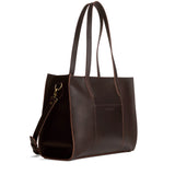 Grizzly Oversized East/West | Structured wide tote bag with overlapping panels and crossbody strap
