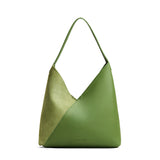 Dryland Green Oversized | Large shoulder bag with magnetic snap closure
