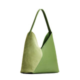 Dryland Green Oversized | Large shoulder bag with magnetic snap closure