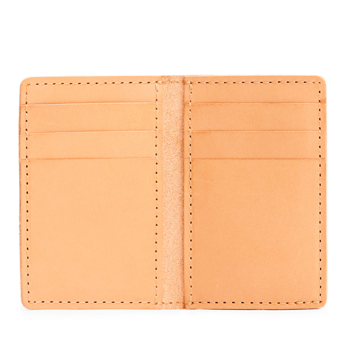 Naturale | Vertical cardholder with six card slots on a white background