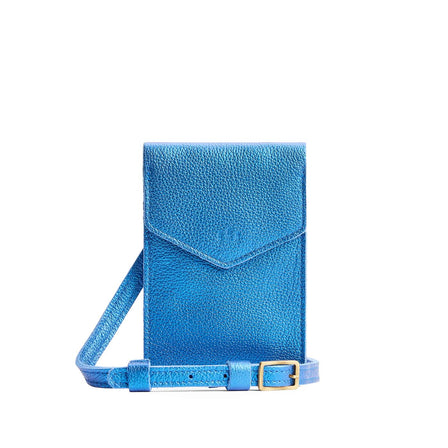 Comet Blue | Slim, phone-shaped crossbody purse with magnetic closure