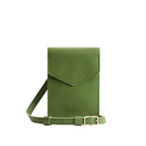 Green Apple | Slim, phone-shaped crossbody purse with magnetic closure