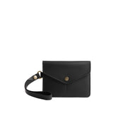 Black | Small Leather Passport Wristlet