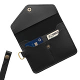 Black | Small Leather Passport Wristlet